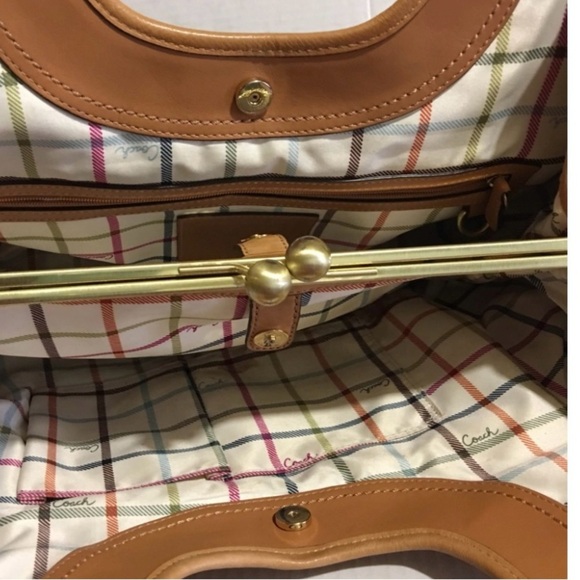 Coach Caramel Leather Satchel